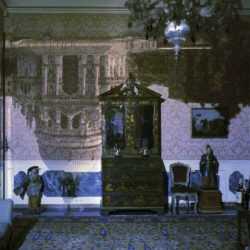 Photograph by Abelardo Morell: Camera Obscura: Santa Maria della Salute inside Palazzo Livi, represented by Childs Gallery