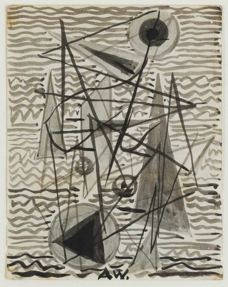 Drawing By Abraham Walkowitz: Aw 33621 C At Childs Gallery