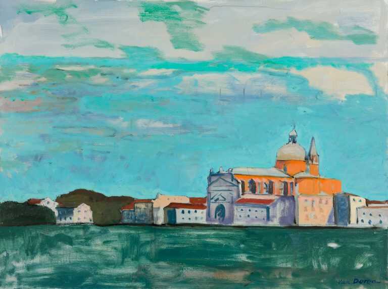 Painting By Adam Van Doren: Redentore On The Giudecca Canal At Childs Gallery