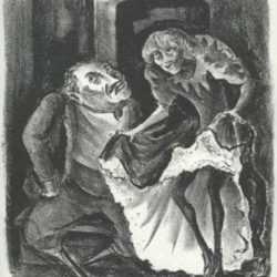 Print by Adolf Dehn: Babette, represented by Childs Gallery