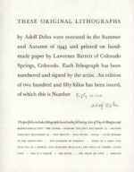 Print by Adolf Dehn: Title Page to "Selected Tales of Guy de Maupassant" series, represented by Childs Gallery