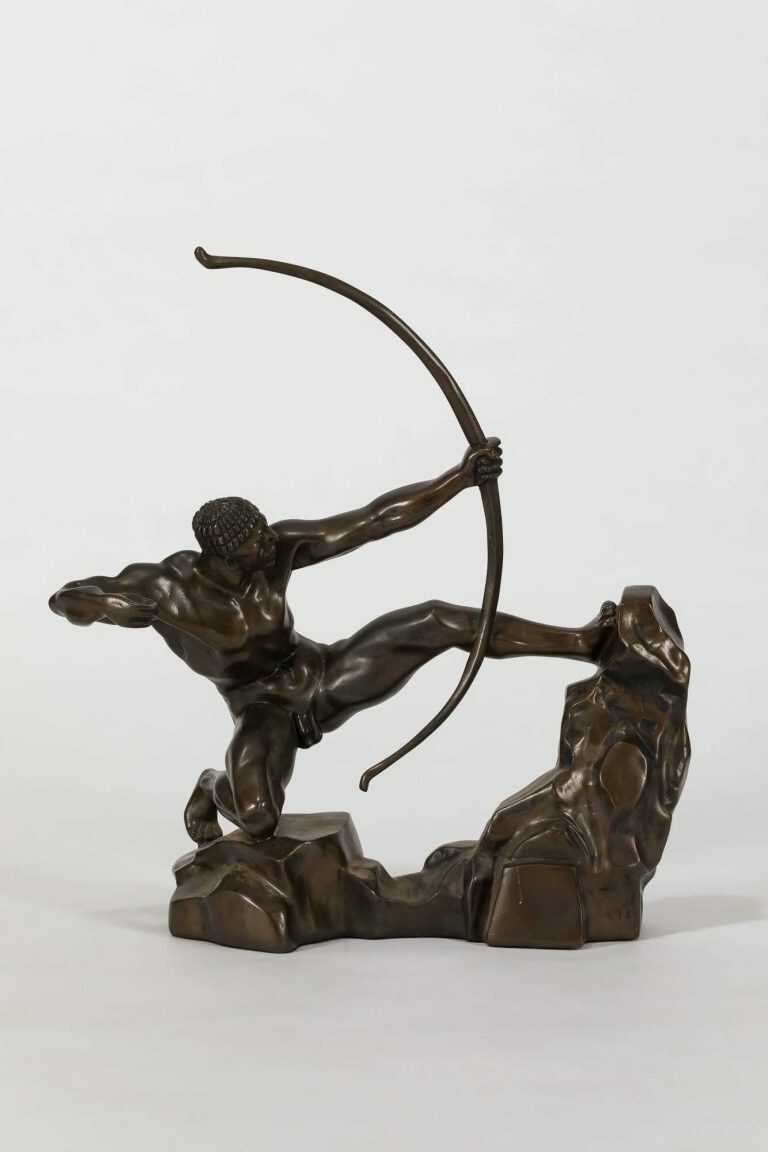 Sculpture By After Antoine Bourdelle, French (1861 1929): Hercules The Archer At Childs Gallery