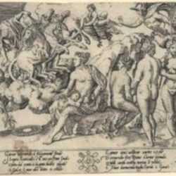 Print by after The Master of the Die: Rape of Ganymede, represented by Childs Gallery