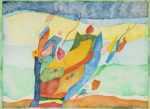 Watercolor by Albert Alcalay: Spring, represented by Childs Gallery