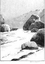 Print by Albert Barker: Lambert's Cove [Martha's Vineyard, Massachusetts], represented by Childs Gallery