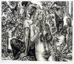 Print by Albert Decaris: La Vigne et le Vigneron II, represented by Childs Gallery