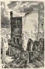 Print by Albert Decaris: Nouveaux Méandres: The Roman Theatre - Orange, represented by Childs Gallery