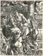 Print by Albert Decaris: Ronsard Series: The Hagglers, represented by Childs Gallery