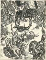 Print by Albert Decaris: Ronsard Series: The Miseries of the Countryfolk, represented by Childs Gallery
