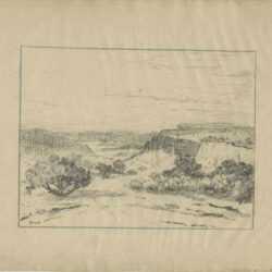 Drawing by Albert Groll: [View Into Canyon], represented by Childs Gallery