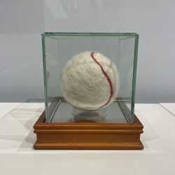 Textile by Alexander Davis: [Baseball], available at Childs Gallery, Boston