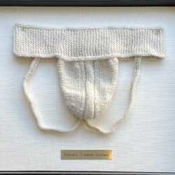 Textile by Alexander Davis: Jock Strap, available at Childs Gallery, Boston