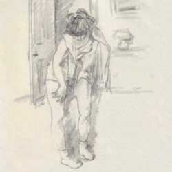 Drawing by Alexander Brook: [Woman Leaning Over], represented by Childs Gallery