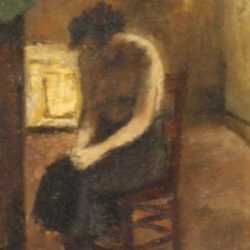 Painting by Alexander Brook: Sorrow, represented by Childs Gallery