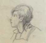 Drawing by Alexander Brook: Young Boy, represented by Childs Gallery