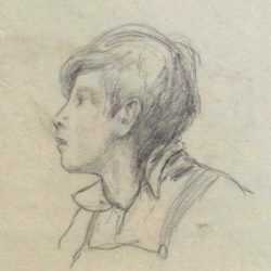 Drawing by Alexander Brook: Young Boy, represented by Childs Gallery
