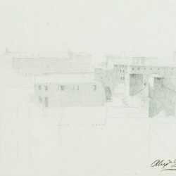 Drawing by Alexandre Desgoffe: Vue d'italie, available at Childs Gallery, Boston