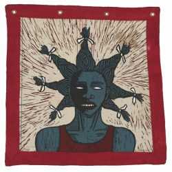 Textile by Alison Saar: Wrath of Topsy, available at Childs Gallery, Boston