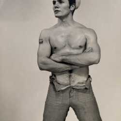 Photograph by Alonzo Hanagan (Lon of New York): [Tommy Hume, Tattooed Sailor], available at Childs Gallery, Boston