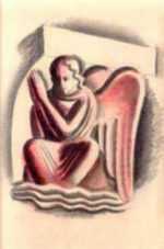 Watercolor by American School: Angel, represented by Childs Gallery