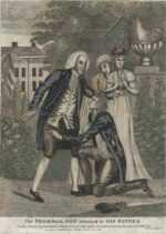 Print by Amos Doolittle: The Prodigal Son Returned to His Father, represented by Childs Gallery