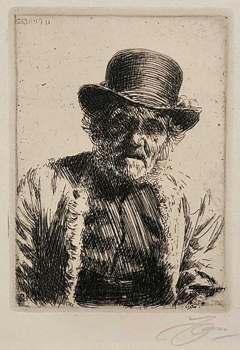 Print by Anders Zorn: Beadle, available at Childs Gallery, Boston