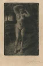 Print By Anders Zorn: Anna Se Coiffant At Childs Gallery