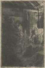 Print by Anders Zorn: Dance at Gopsmor, represented by Childs Gallery