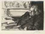 Print by Anders Zorn: Ernest Renan, represented by Childs Gallery