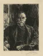 Print by Anders Zorn: John Hay, Secretary of State, represented by Childs Gallery