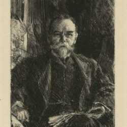 Print by Anders Zorn: John Hay, Secretary of State, represented by Childs Gallery