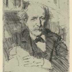 Print by Anders Zorn: Marcellin Berthelot, represented by Childs Gallery