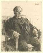 Print by Anders Zorn: President William H. Taft, represented by Childs Gallery