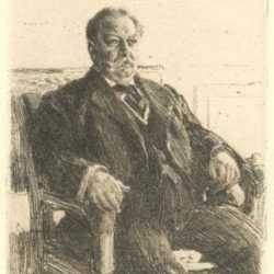 Print by Anders Zorn: President William H. Taft, represented by Childs Gallery