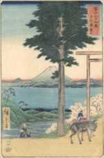 Print by Ando Hiroshige: Mt. Rokusu in Kazusa Province, represented by Childs Gallery