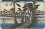 Print by Ando Hiroshige: Yoshiwara, represented by Childs Gallery