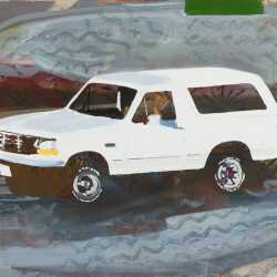 By Andrew Fish: White Bronco At Childs Gallery
