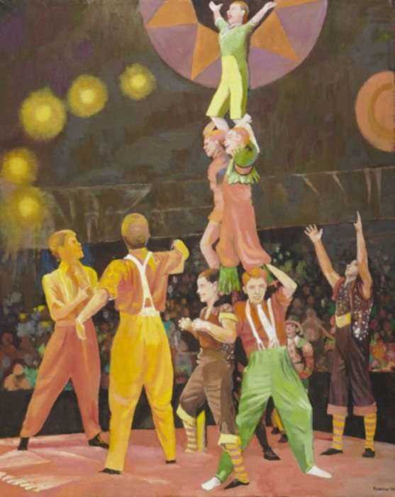 Painting by Anne Lyman Powers: [The Circus], represented by Childs Gallery