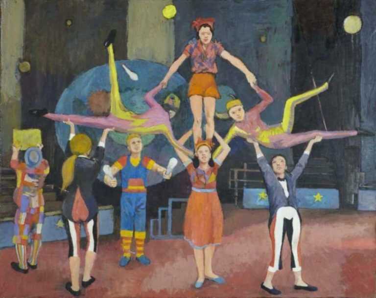 Painting by Anne Lyman Powers: [The Show], represented by Childs Gallery