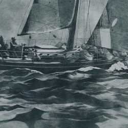 Print By Anne Lyman Powers: Sailing At Childs Gallery
