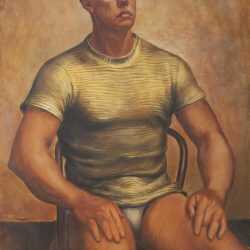 Painting By Anne Lyman Powers: [seated Museum School Model] At Childs Gallery