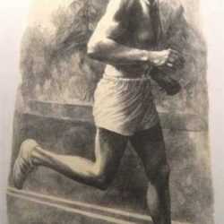 Print by Anne Lyman Powers: The Runner, represented by Childs Gallery