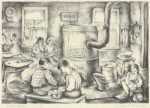 Print by Anne Michalov: Winter Noon, represented by Childs Gallery