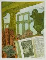 Print by Annemarie Petri: 20,000 Leagues Under the Sea, available at Childs Gallery, Boston