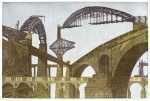 Print by Annemarie Petri: The city of the bridgebuilders, available at Childs Gallery, Boston