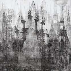 Print by Annemarie Petri: The city that erased its past, available at Childs Gallery, Boston