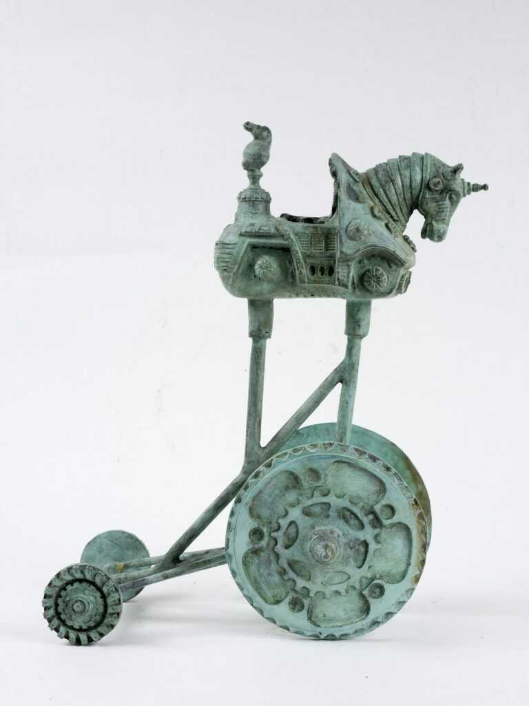 Sculpture by Annemarie Petri: Travel through the night, available at Childs Gallery, Boston