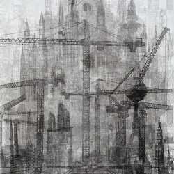 Print by Annemarie Petri: Tristate City, available at Childs Gallery, Boston
