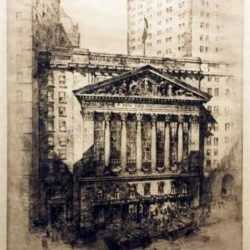 Print by Anton Schutz: Heart of Finance (The New York Stock Exchange), represented by Childs Gallery