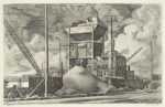 Print by Armin Landeck: East River Construction, represented by Childs Gallery